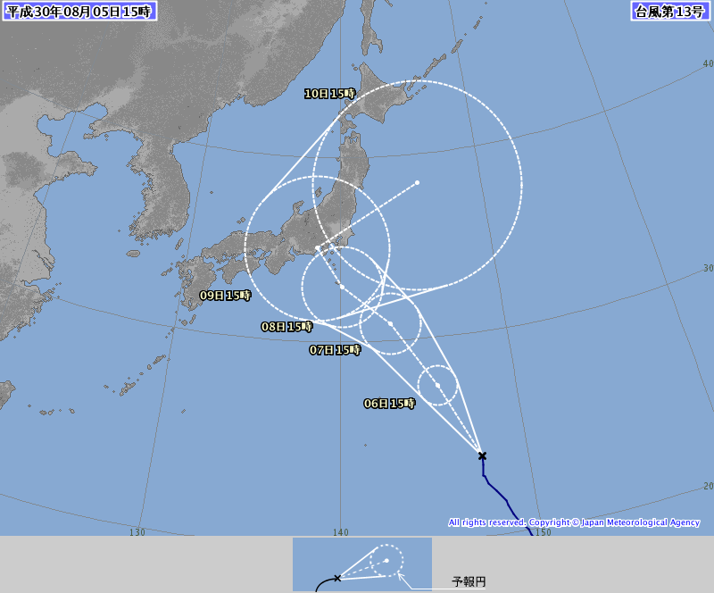 台風13号