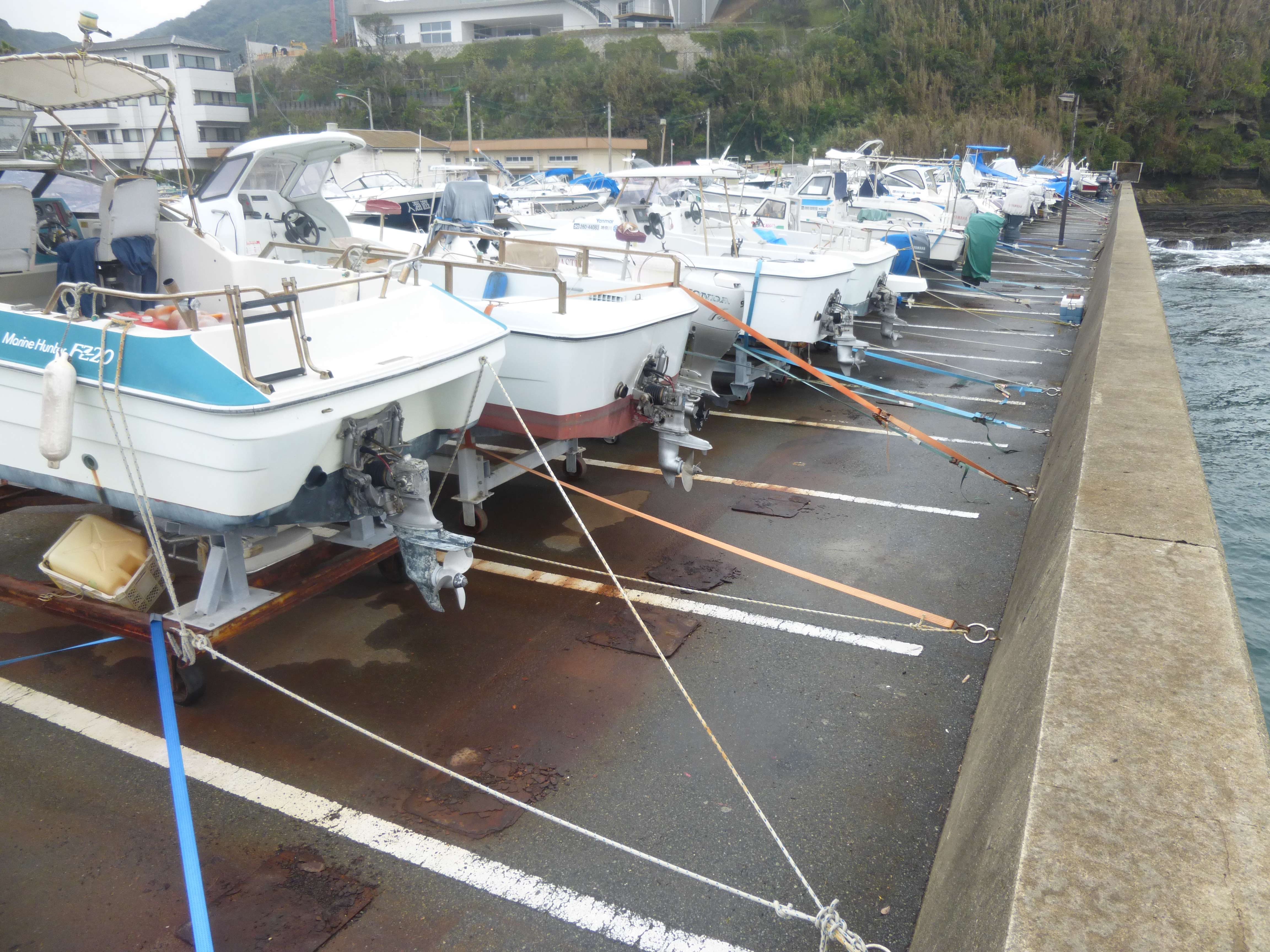 台風24号通過