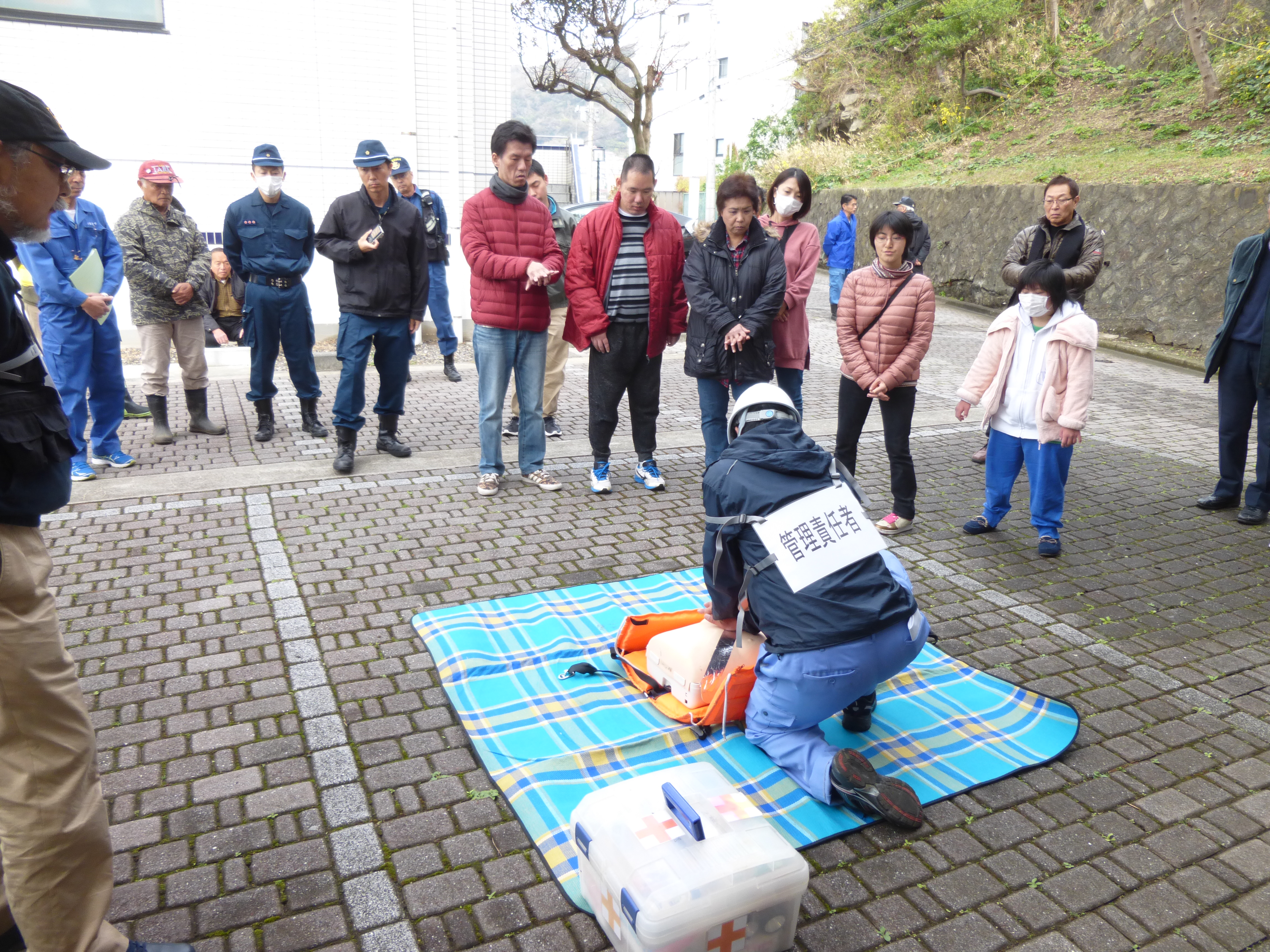 津波災害避難訓練